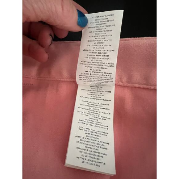 MICHAEL KORS WOMENS BASICS TROUSERS PANTS QUARTZ PINK SIZE 16 COTTON BLEND - Picture 12 of 14